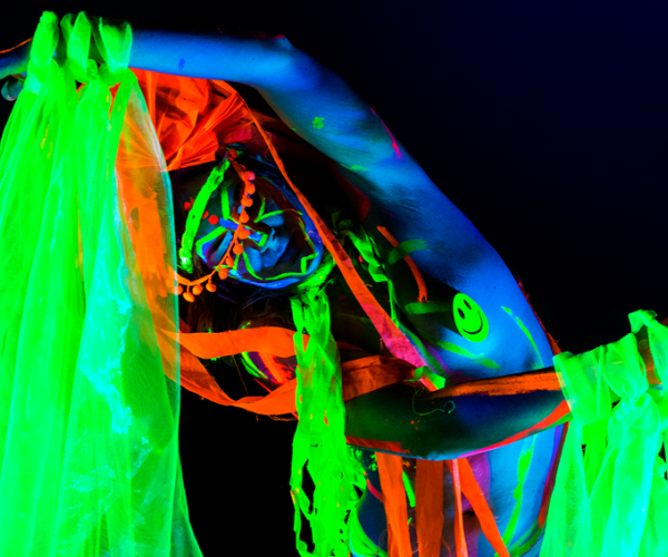 Neon Naked Life Drawing