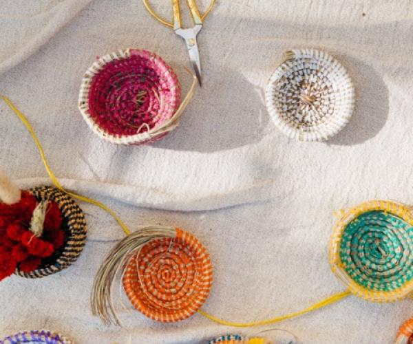 Senegalese-style mini-basket with La Basketry