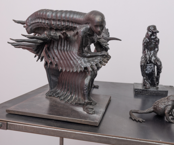 A sculpture at the Royal Society of Sculptors Summer Exhibition 2021