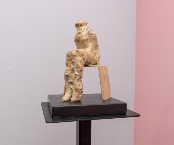A sculpture at the Royal Society of Sculptors Summer Exhibition 2021