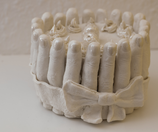 A sculpture at the Royal Society of Sculptors Summer Exhibition 2021