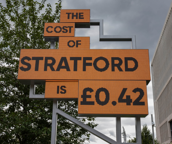 The Cost of Your Words at the Queen Elizabeth Olympic Park