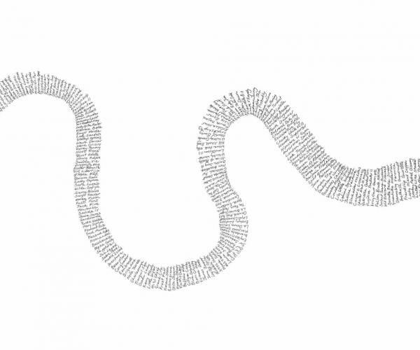 Ros Burgin - Thames Drawing (detail)