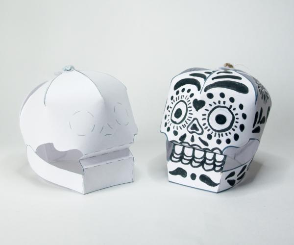 Decorated Skull Masks - Day of the Dead