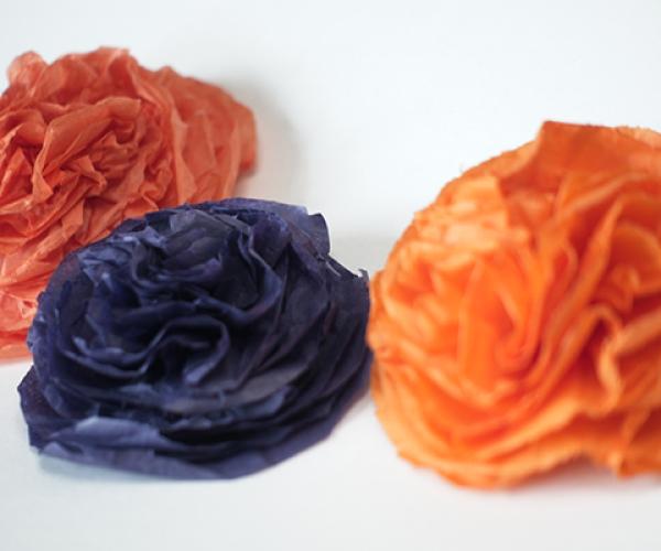 Marigold Paper Flower Making