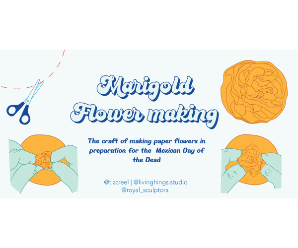 Marigold Paper Flower Making