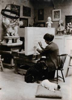 Lady Feodora Gleichen ARBS (1861-1922) in her studio