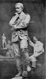 Sir William Hamo Thornycroft working on his statue of General Gordon