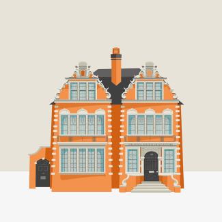 Illustration of the Royal Society of Sculptors' Dora House
