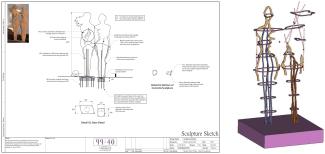 Sculpture Sketch by 99:40 & 3D Model