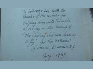 Text in the thank you card received by Catherine