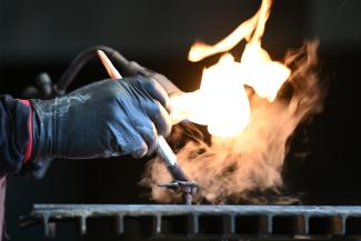 Behind the Scenes at Milwyn Foundry, casting the 10gram challenge 2024