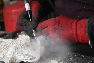 Behind the Scenes at Milwyn Foundry, casting the 10gram challenge 2024