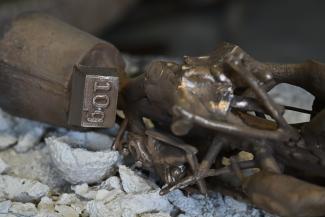 Behind the Scenes at Milwyn Foundry, casting the 10gram challenge 2024