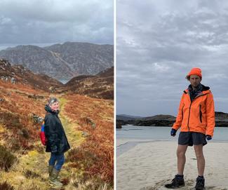 Marie-Therese Ross MRSS & Robin Tarbet MRSS in Eilean Shona