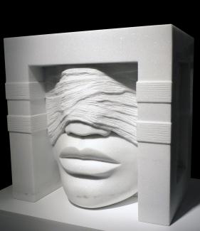 Dawn Rowland FRSS "Boxed In" white granite