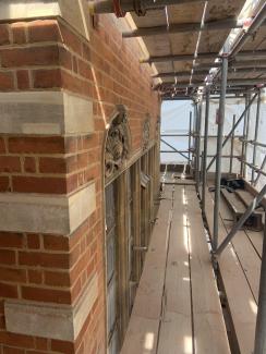 Dora House roof during the Saving Dora House works