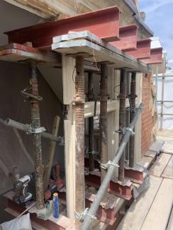 Dora House roof during the Saving Dora House works