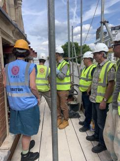 Dora House roof during the Saving Dora House works