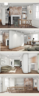  Rendering of Dora House residency space