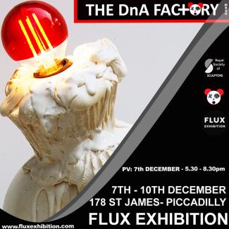 THE DnA FACTORY MRSS exhibiting at FLUX 10, PICCADILLY, LONDON. 2023
