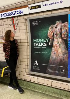 'Money Dress' by Susan Stockwell is in the exhibition 'Money Talks Art, Society & Power' at the Ashmolean Museum, Oxgord until 5th January 2025