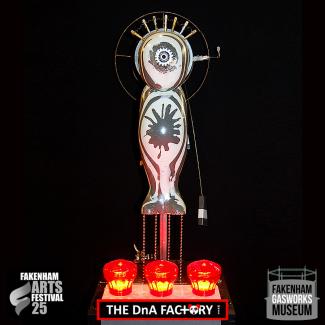 THE DnA FACTORY MRSS exhibiting in Fakenham Arts Festival at The Fakenham Town Gas Works Museum Trust, Norfolk. 2025
