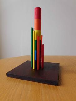 Roland Biermann, Liberty, architectural model, 1:25 scale, front view, 2024