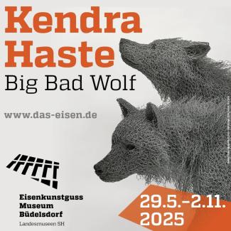 Kendra Haste: Big Bad Wolf.     Ornamental Cast Iron Museum, Budelsdorf, Germany.      31 May - 3 November 2025