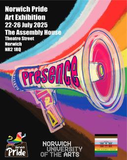 THE DnA FACTORY MRSS exhibiting at Presence: Norwich Pride Art Exhibition 2025 hosted by The Assembly House