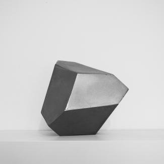 an image of a geometric steel sculpture