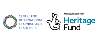 Logos for Centre for International Learning & Leadership and National Lottery Heritage Fund