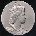 Cecil Thomas OBE FRBS - coronation medal Queen Elizabeth II