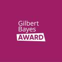 Gilbert Bayes Award logo on purple background