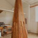 Outdoor sculpture.Environmentally friendly sculpture.