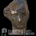 Dark Angel I by Emily Young is one of four sculptures she is exhibiting this year at the XV Florence Biannale.