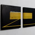 Roland Biermann, snow+concrete 45 A (diptych), 2020