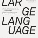 Large Language, flyer of the show
