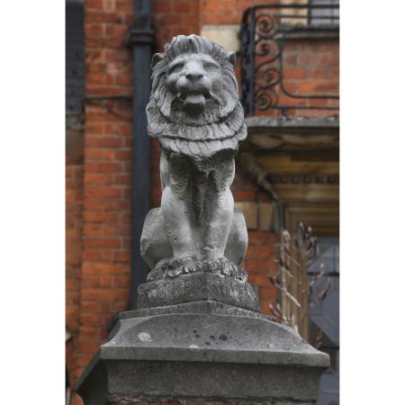 Dora House Lion Statue - Before Dora House Lion Statue - Before
