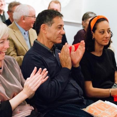 Attendees at small conference hosted at Dora House