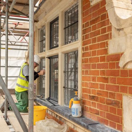 Saving Dora House building works in progress